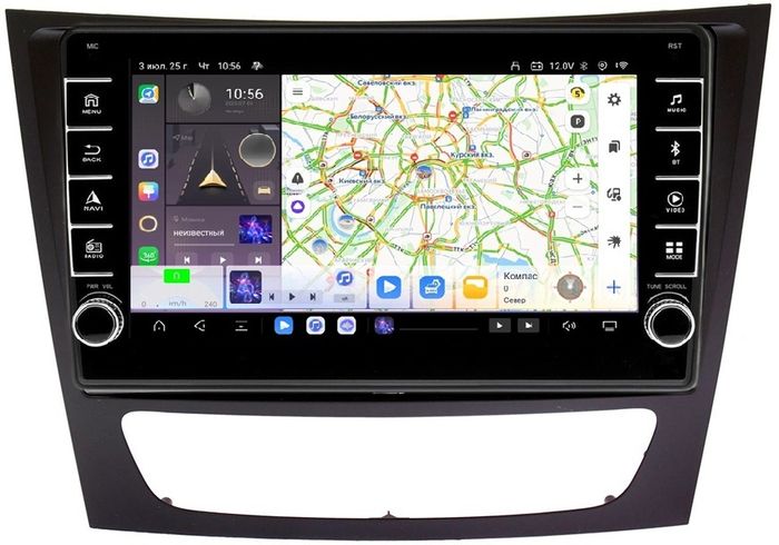 Магнитола для Mercedes-Benz E (W211) 2002-2010, CLS W219 - Kuberg OL-9149 (кнопки и крутилки) Android 13, Быстрая, CarPlay, 4G SIM-слот