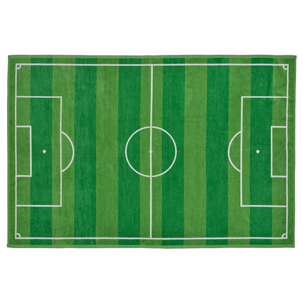 IKEA SPORTSLIG  (ИКЕА СПОРТСЛИГ)  -  Полотенце банное - зелёное/футбольное поле 100x150 см