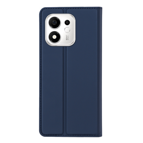 Чехол книжка из кожи синего цвета для Honor 600 Smart и X7e Plus, серия Skin Pro Series от Dux Ducis