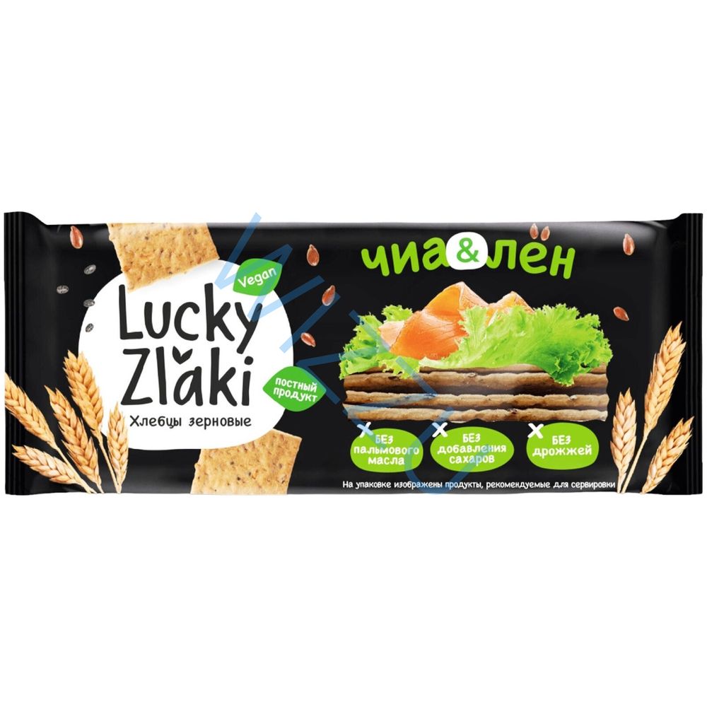 Хлебцы Lucky Zlaki Чиа лен 105г