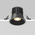 Встраиваемый светодиодный светильник Maytoni Round DL058-7W2.7K-B