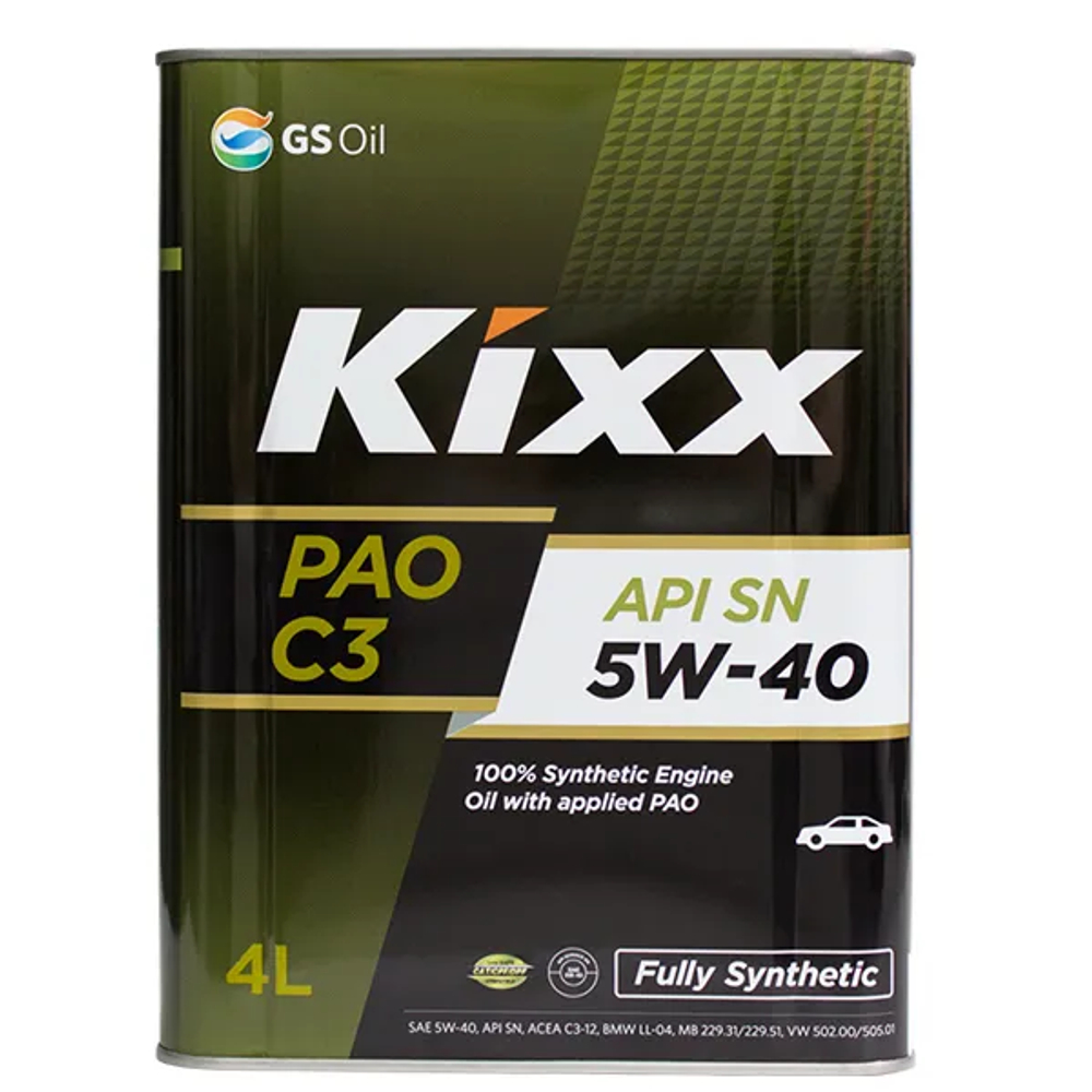 KIXX PAO 5W-40 C3 4л Масло моторное