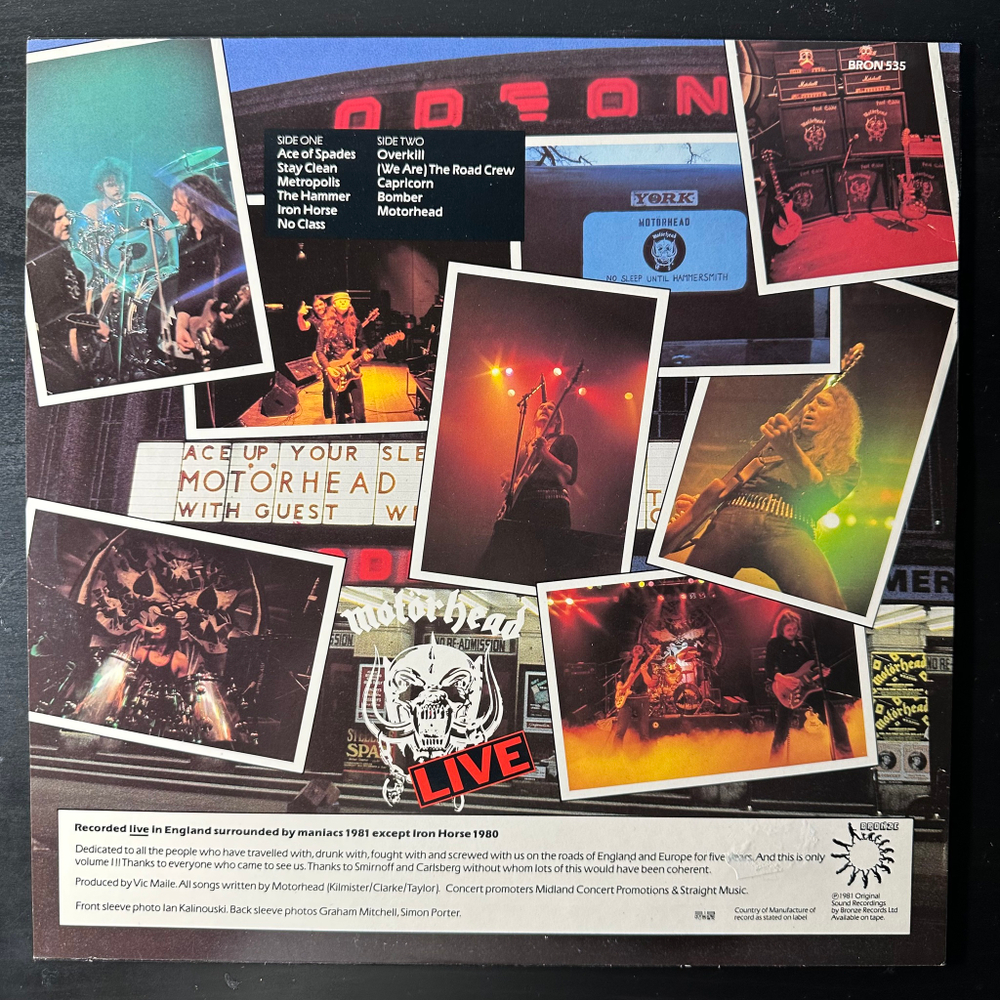 Motorhead - No Sleep 'til Hammersmith (Скандинавия 1981г.)