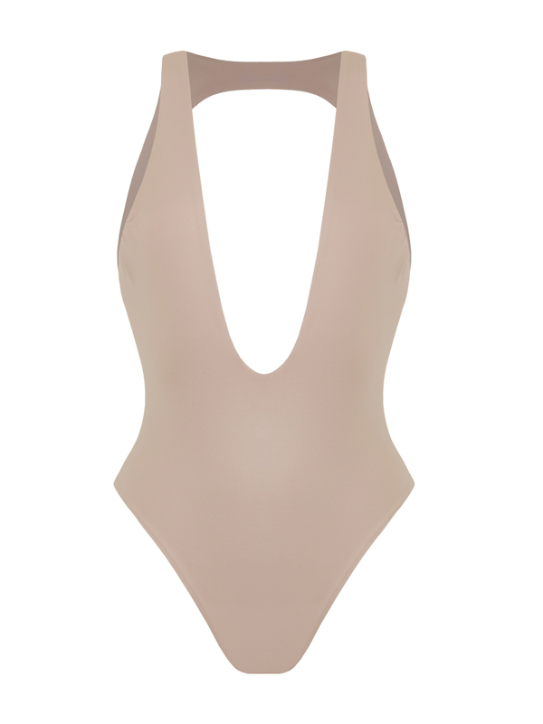 Боди open back sandy