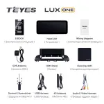 Магнитола для Mazda 3 BM, Axela 2013-2019 - Teyes LUX ONE 360 монитор 12.3", Android 10, Быстрая, CarPlay, 4G SIM-слот, 4 камеры в комплекте