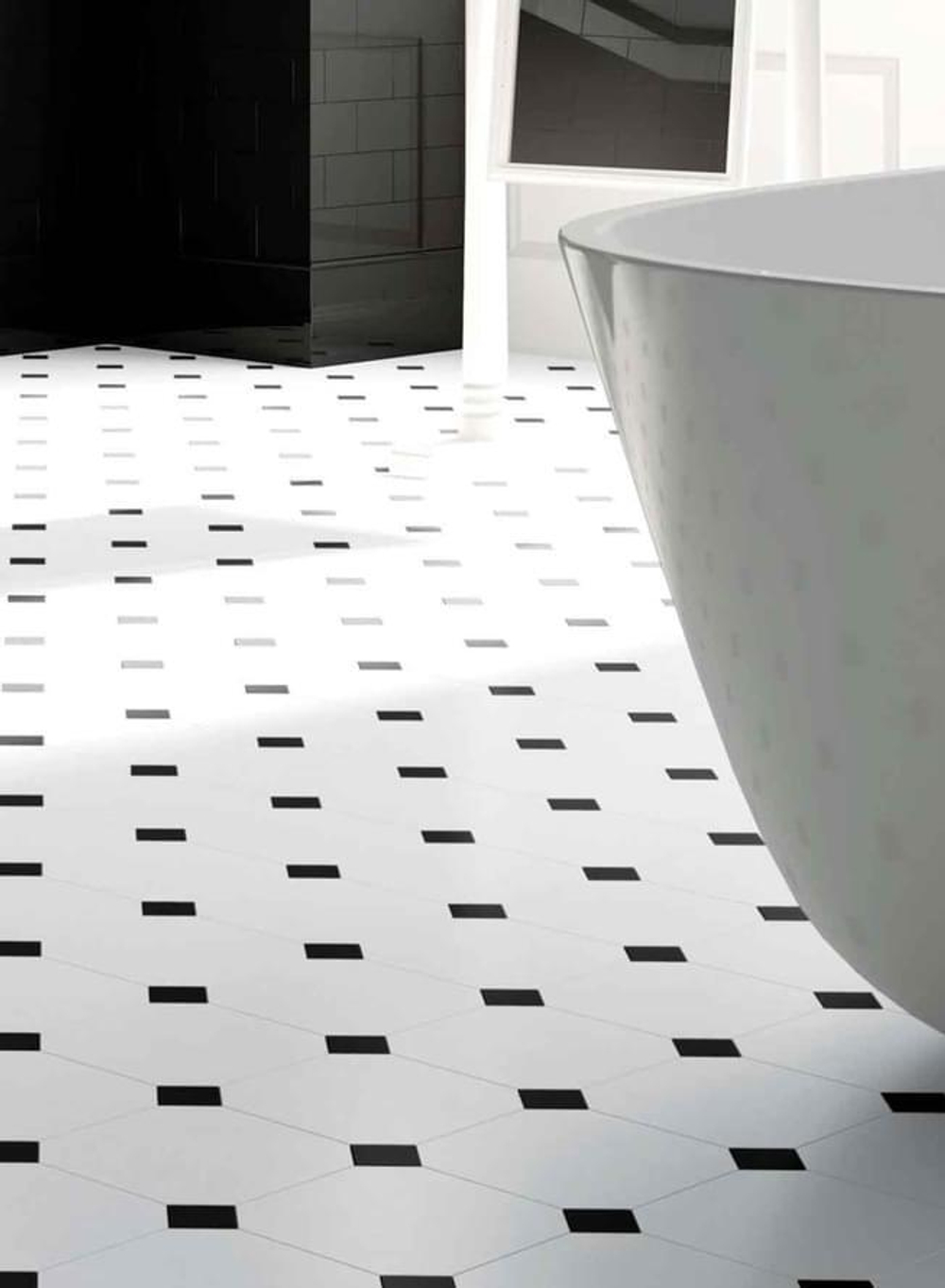 Adex Pavimento Hexagono Light Gray 20x23