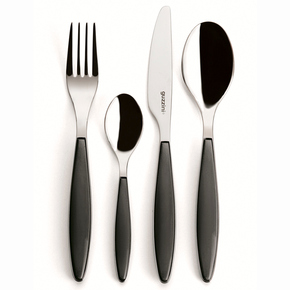 Набор столовых приборов 24 предмета Cutlery Feeling серый