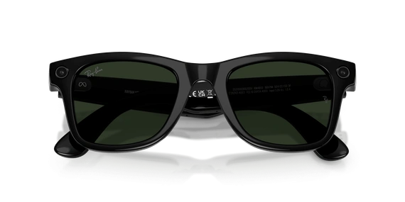 Умные очки Ray-Ban Meta Wayfarer Gen 2 (RW4012) Shiny Black/Clear/Graphite Green Transitions S50 T150