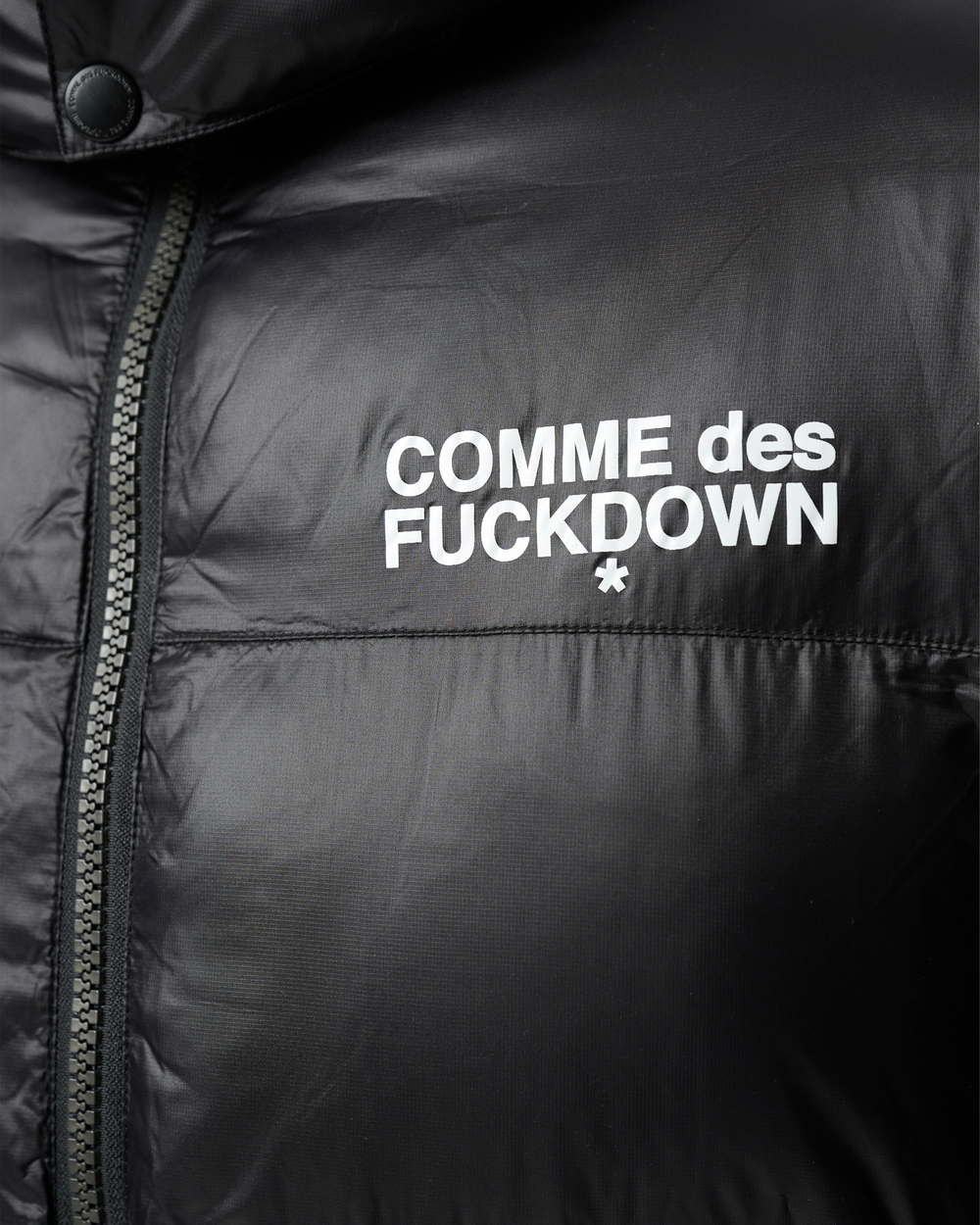 COMME DES FUCKDOWN КУРТКА С КАПЮШОНОМ ЧЕРНАЯ