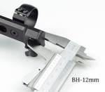 Кронштейн с кольцами быстросъемный D=30мм, BH=2,5мм, Blaser R93,с запирающим устройством MAK-Klapphebel (арт: 50192-30193), MAK