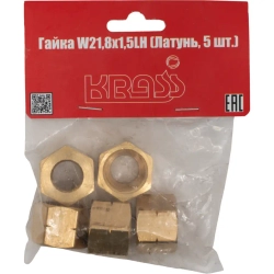 Гайка 27 W21,8X1/14" накидная левая (5 шт. в уп.)