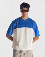Мужская сетчатая футболка с коротким рукавом ADRIÁN MILLS - BERSHKA