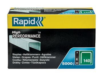 RAPID широкие, тип 140, 6 мм, 5000 шт, супертвердые профессиональные скобы (11905711)