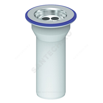 Выпуск литой для кухонной мойки 1 1/2"x40 с нержавеющей решёткой Unicorn Е35