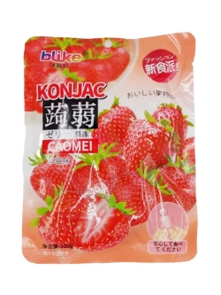 Желе с конжаком Конняку со вкусом Клубники 100 г * 5 шт
