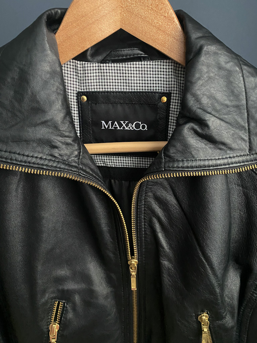 Кожаная куртка Max&Co, S