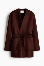 Короткое пальто из шерстяной смеси ручной работы - H&M