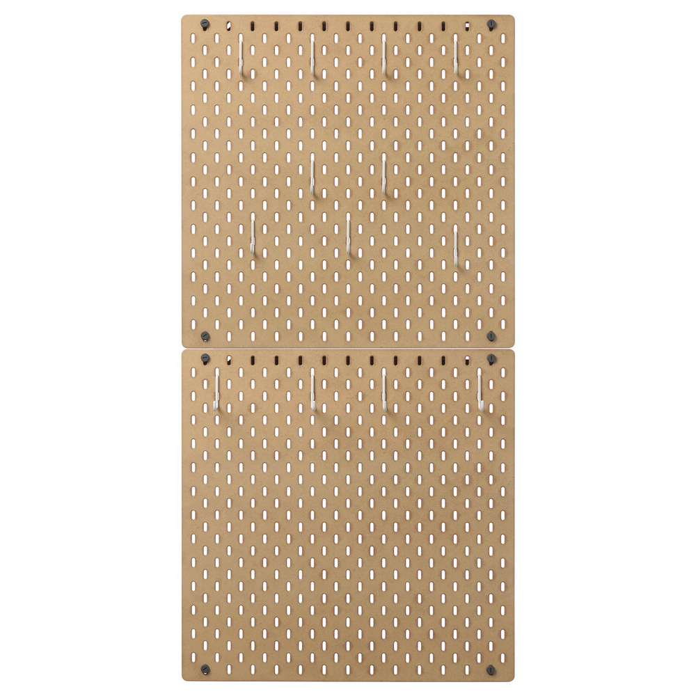 IKEA SKÅDIS  (ИКЕА СКОДИС)  -  Перфорированная панель, комбинация - дерево 56x112 см