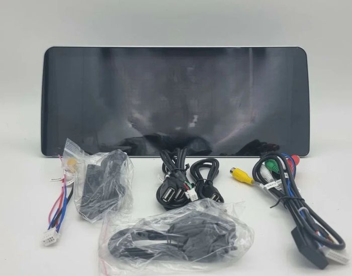 Магнитола для Mitsubishi Pajero 4 2006-2021 (тип 2) - Kuberg KP-M1207-3-FW монитор 12.3" в стиле BMW на Android 13, Быстрая, CarPlay, 4G SIM-слот