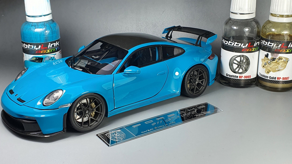 Краска лаковая HobbyLink Porsche Miami Blue HP-2002