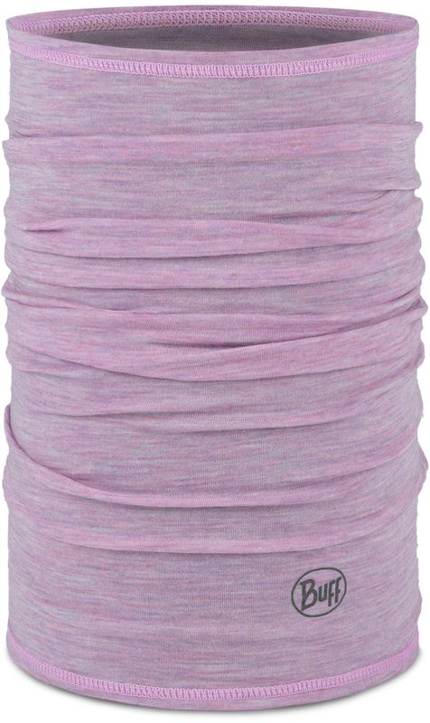 Шерстяной шарф-труба Buff Merino Lightweight Solid Pansy Фото 1