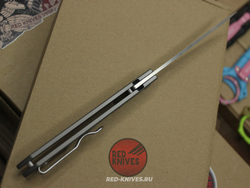 Нож Spyderco COBOL Titanium - рукоять титан, клинок сатин