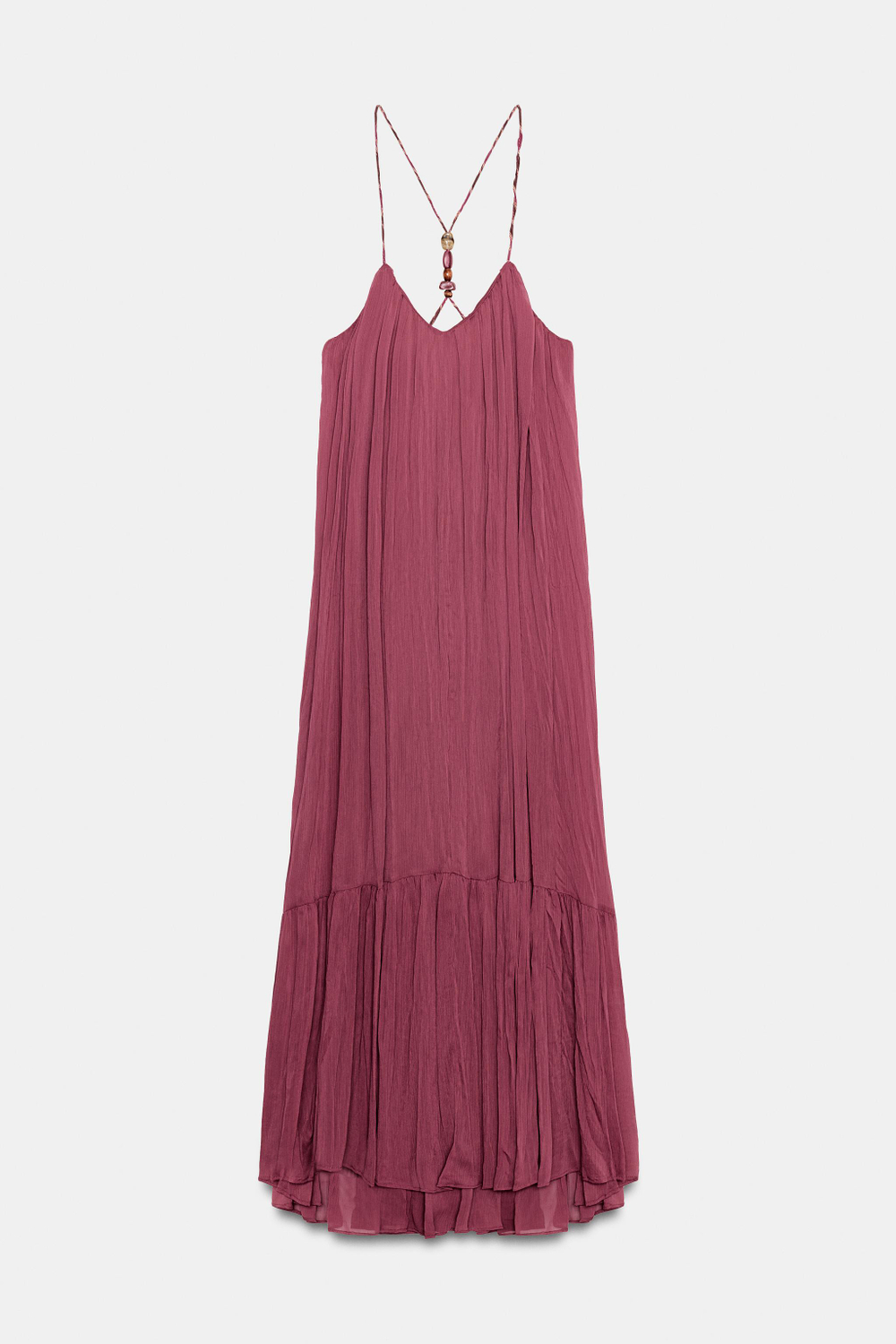 СВОБОДНОЕ ПЛАТЬЕ С БУСИНАМИ — ZARA