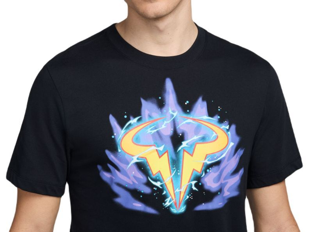 Мужская теннисная футболка Nike Court Dri-Fit Rafa T-Shirt - черный