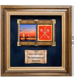 GAEM Art ПК-586 Панно «Санкт-Петербурга Петропавловская Крепость» бол. 35х35