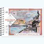 Блокнот-скетчбук SKETCHBOOK MINI 80 А6 60 листов на металлическом гребне