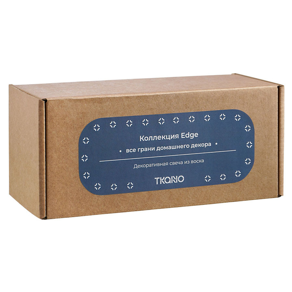Свеча декоративная Tkano Edge 16.5см синяя
