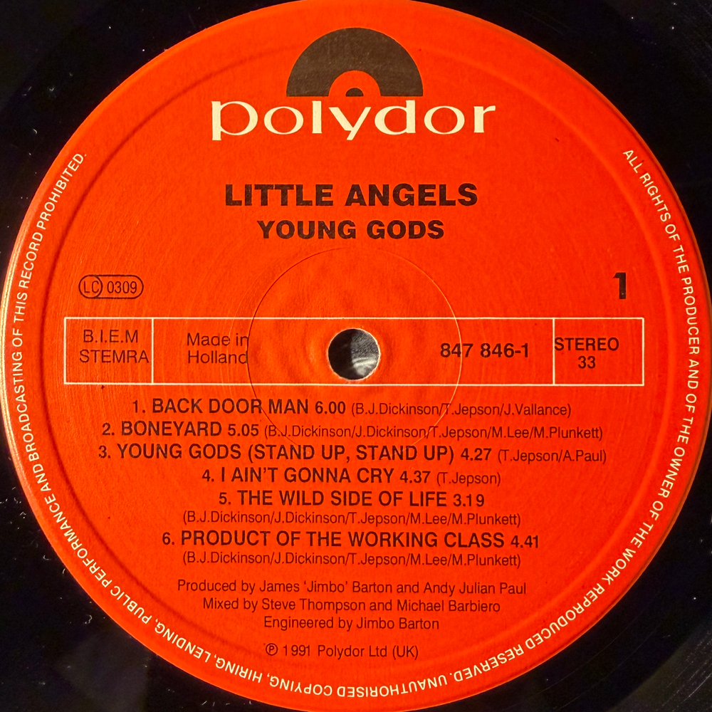 Little Angels ‎– Young Gods (Голландия 1991г.)