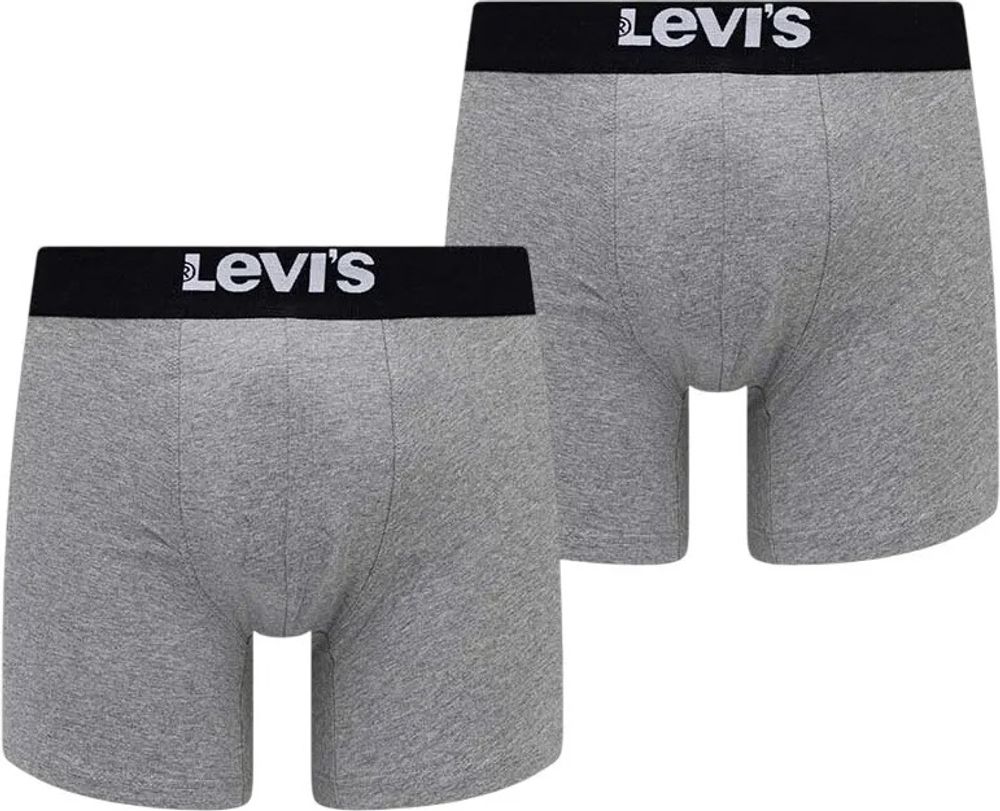 Трусы мужские ( набор 2 шт. ) LEVI'S SOLID BASIC BOXER BRIEF ORGANIC CO 2P