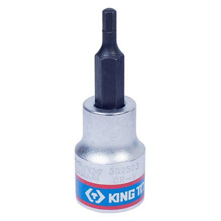 Цена на KING TONY (302503) Насадка (бита) торцевая 3/8", L = 50 мм, HEX, 3 мм