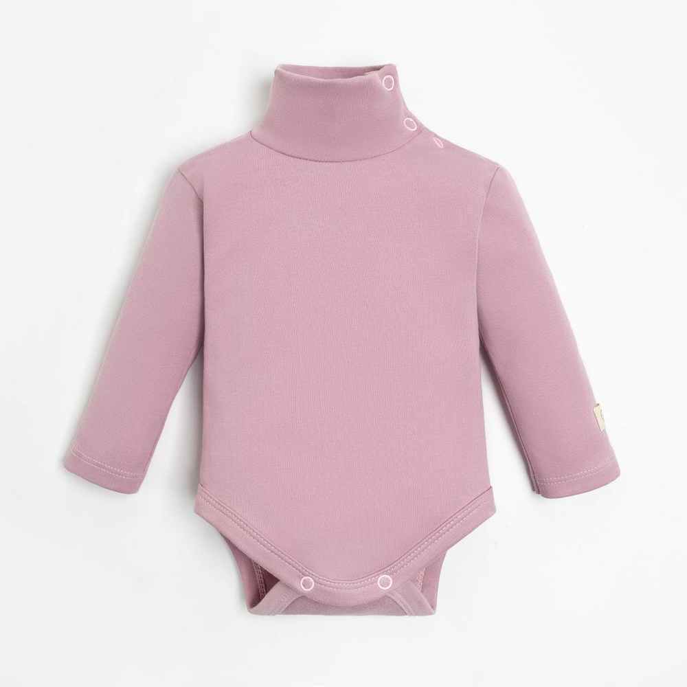 Боди для девочек (водолазка) Крошка Я "BASIC LINE", р. 62-68, розовый. 9235853