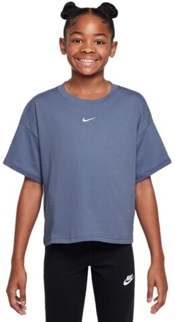 Футболка для мальчика теннисная Nike Kids Sportswear Essential - world indigo