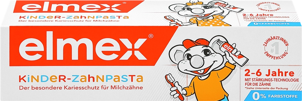 Elmex Детская зубная паста 2-6 лет, 50мл
