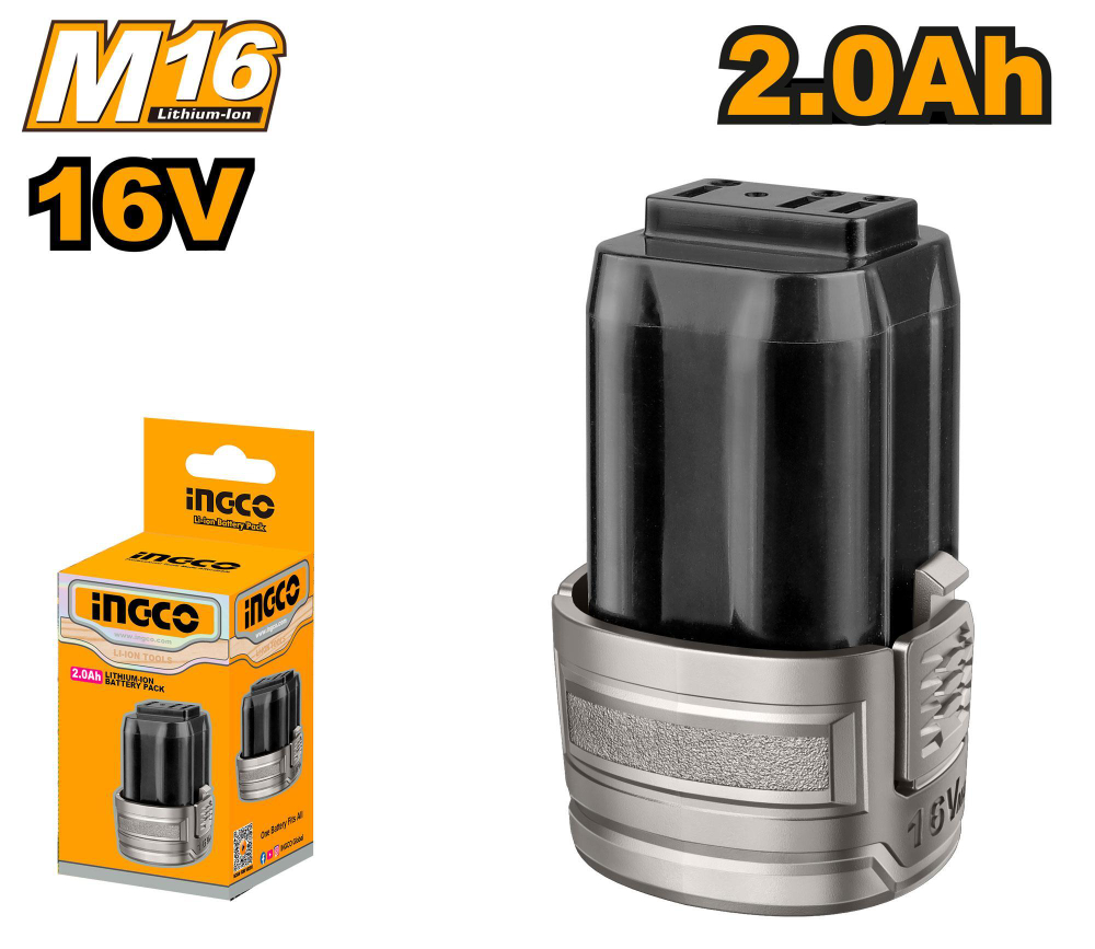 Аккумуляторная батарея Li-Ion SUPER INGCO FBLI1620 INDUSTRIAL 16 В 2 Ач