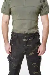 Джоггеры анатомического кроя для активного отдыха Soft Shell, Тёмный мультикам