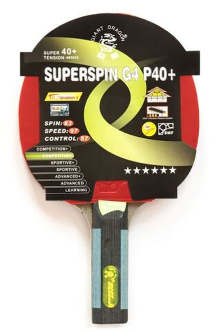 Теннисная ракетка Dragon Superspin 6 Star New (прямая)