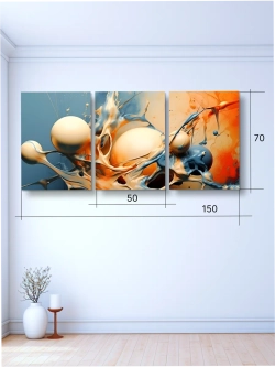 Картина Цветовой всплеск модульная 50x70см 3шт.