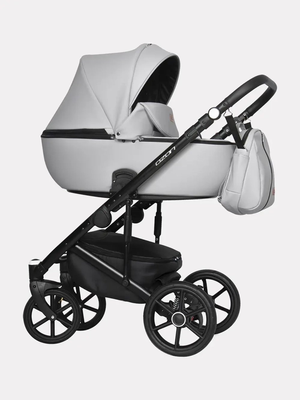 Коляска 2 в 1 Riko Basic Ozon 05 светло-серый
