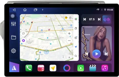 Магнитола для Toyota Land Cruiser Prado 150 2014-2017 (рамка 10 тип 1) - FarCar GX877 монитор 13" 2K QLED на Android 14, S500+TS20, Быстрейшая, CarPlay, 4G SIM-слот