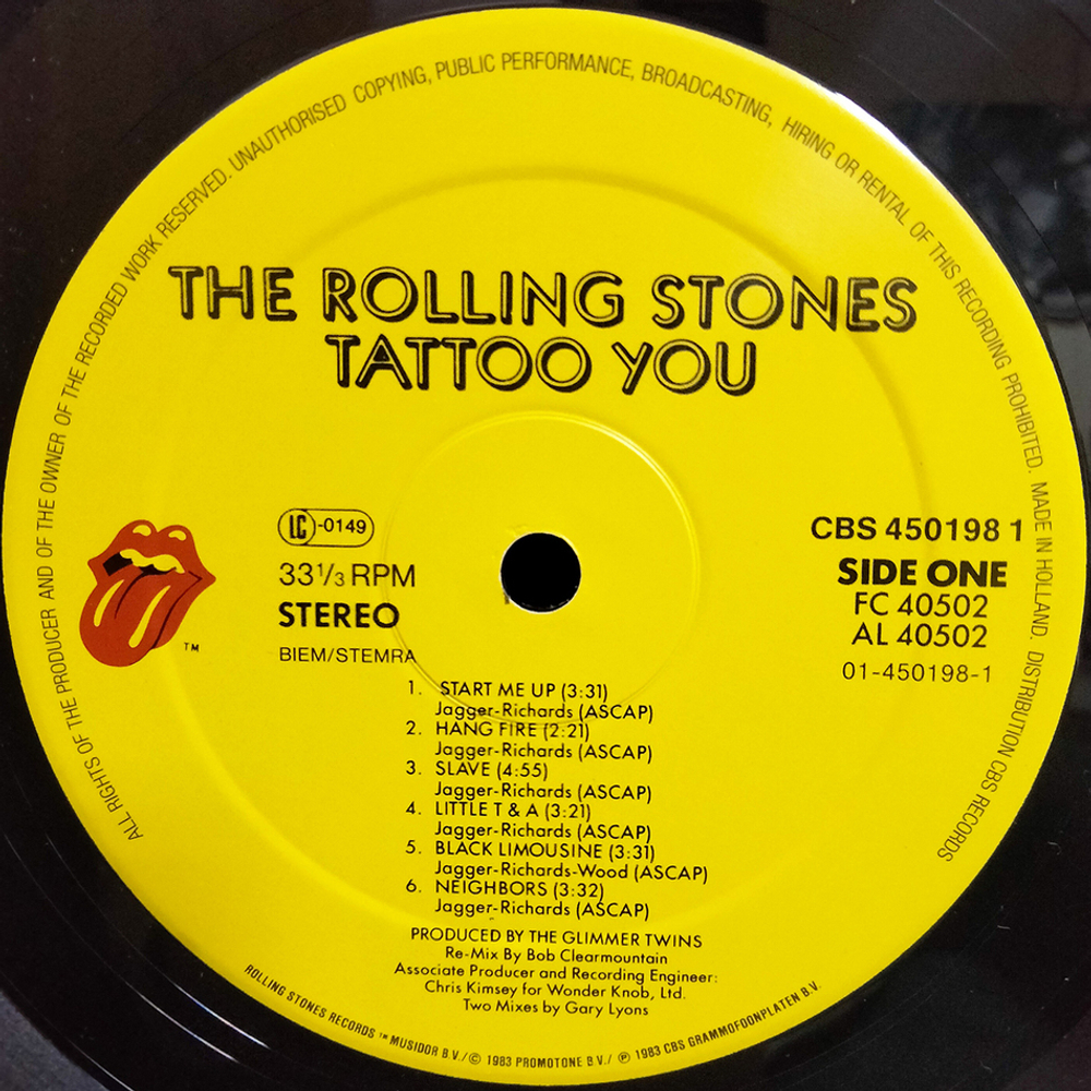 The Rolling Stones / Tattoo You (LP)