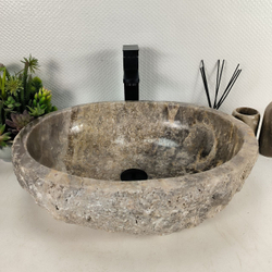 Раковина из оникса Erozy Grey EO-64616 52x42x15 из натурального камня
