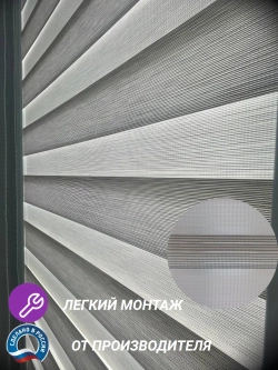 Рулонные шторы День-Ночь 55×150 см