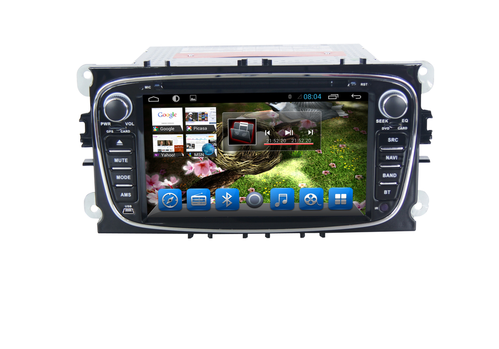 Установочный комплект для FORD Focus II, Mondeo, S-MAX, Galaxy, Tourneo/Transit Connect черный  KUBERG KR-7005B-S10