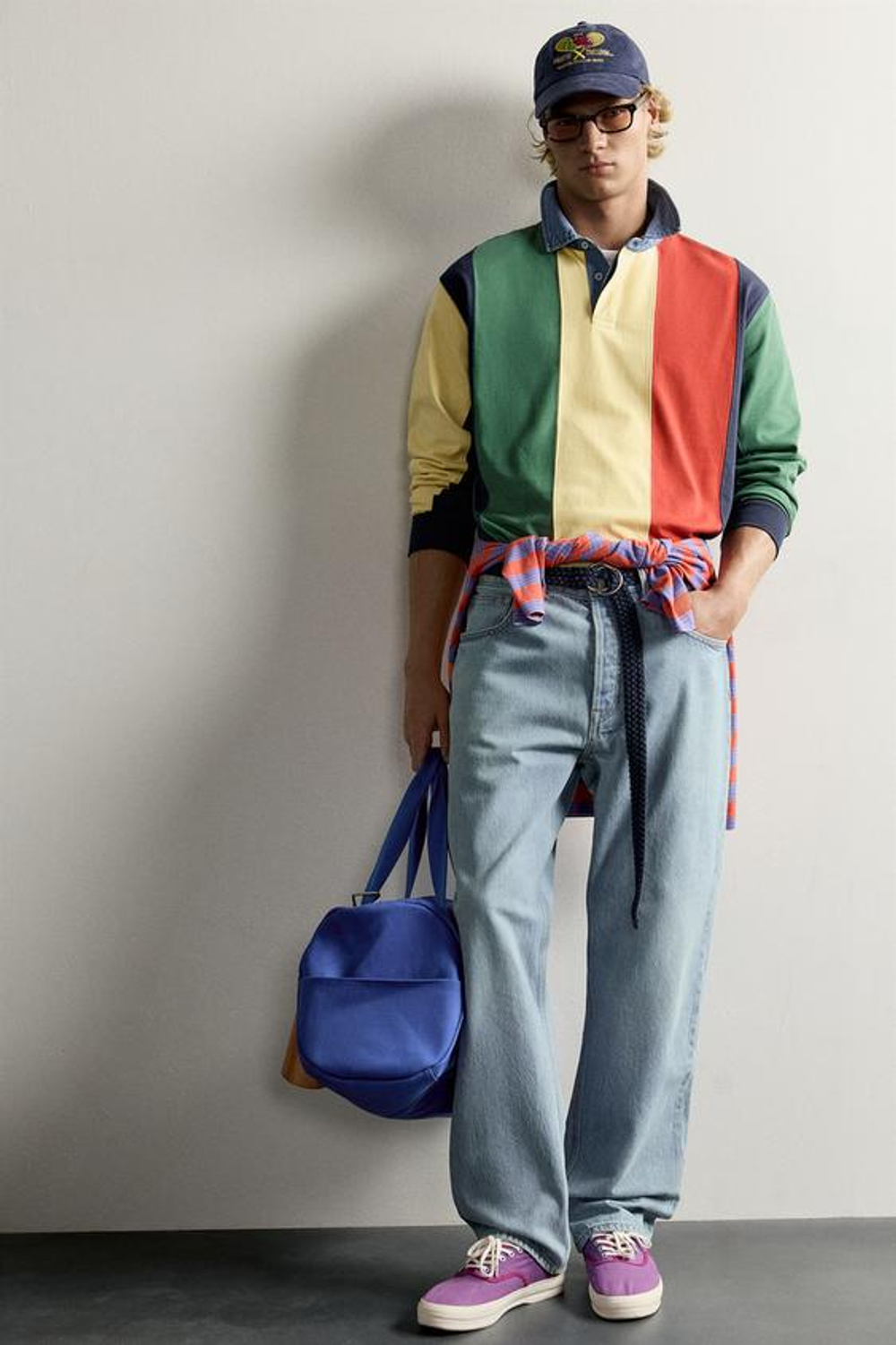 ZARA - FRUIT OF THE LOOM™ ДЖИНСЫ С ПРЯМЫМИ ШТАНИНАМИ, СВЕТЛО-ГОЛУБОЙ