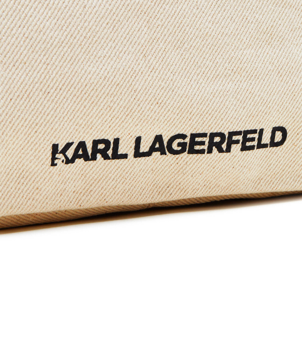 Сумка-шопер signature canvas Karl Lagerfeld - кремовый(240W3884)