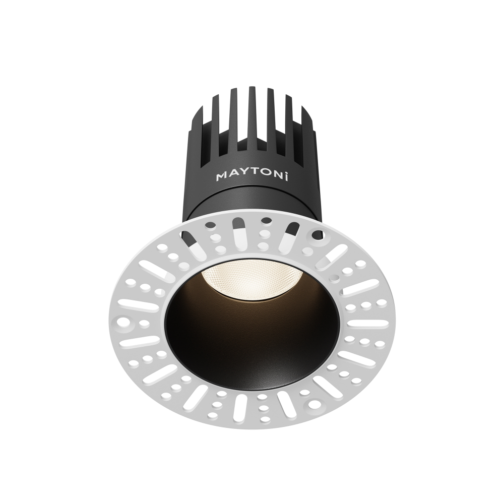 Встраиваемый светодиодный светильник Maytoni Dip DL122-15W-4K-TRS-B